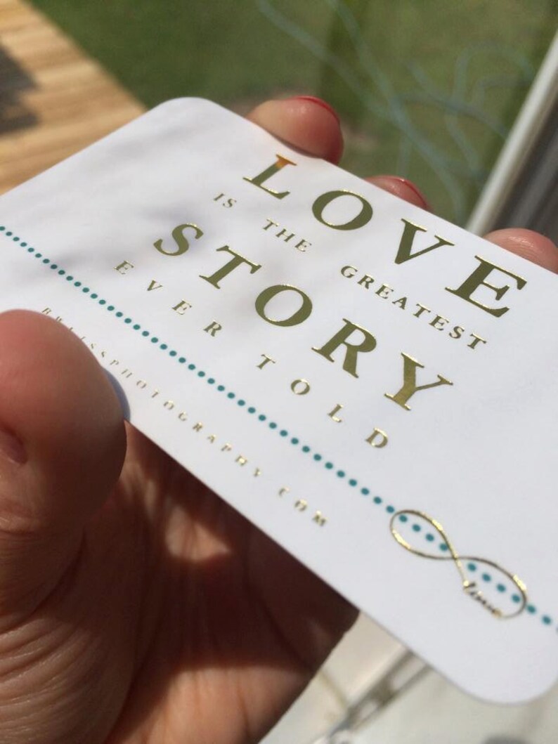 Gold Foil Business Cards with Silk Laminate image 8