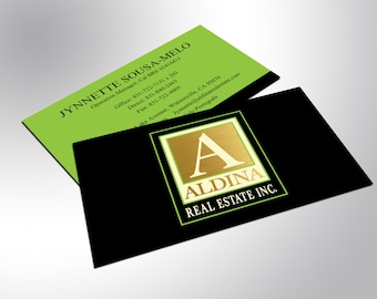 Gold Foil Business Cards, Custom Design