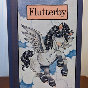 Flutterby by Stephen Cosgrove, illustrated by Robin James 1976 Vintage Children's Book Serendipity Book Unicorn Anthropomorphic image 5