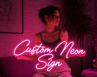Letrero de neón personalizado / Letrero LED personalizado / Regalo para niños / Letrero de neón para fiestas / Decoración para bodas / Regalo personalizado / Decoración del hogar / Letreros de neón