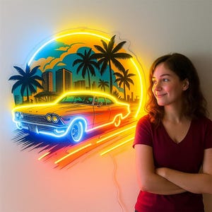 Insegna al neon stampata UV, luce al neon estetica, insegna al neon personalizzata, decorazioni al neon per la casa, insegne al neon stampate in acrilico, insegne UV personalizzate, insegne a LED!