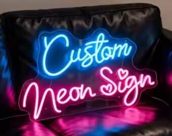 Insegna al neon personalizzata, insegna al neon da parete, decorazione al neon personalizzata, insegna al neon per camera da letto, decorazione per la casa, insegna regalo al neon, arte da parete, insegna al neon estetica