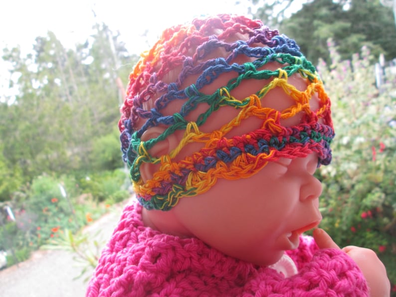 Baby Girl Sun Hat Baby Girl Summer Hat Baby Girl Cotton Sun Hat Newborn-12 Month Baby Girl Cotton Sun Hat Crocheted by SuzannesStitches