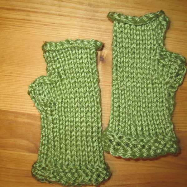 Children's Fingerless Gloves Knitted by SuzannesStiches, Boy's Fingerless Gloves, Girl's Fingerless Gloves, Kid's Gloves, Kid's Winter Glove