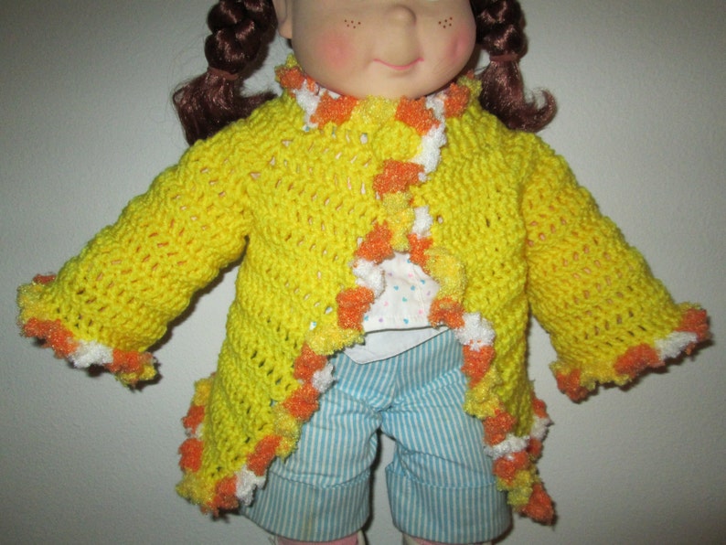 Baby Girl Yellow and Orange Sweater Crocheted by Etsy