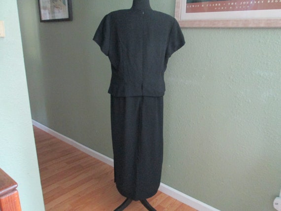 Size 16P Black Sheath Dress by Jones Wear, Black … - image 4