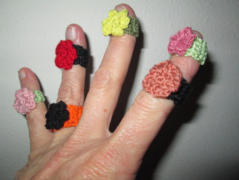 Cotton Rings Crocheted by Suzannesstitches Handmade Textile Etsy