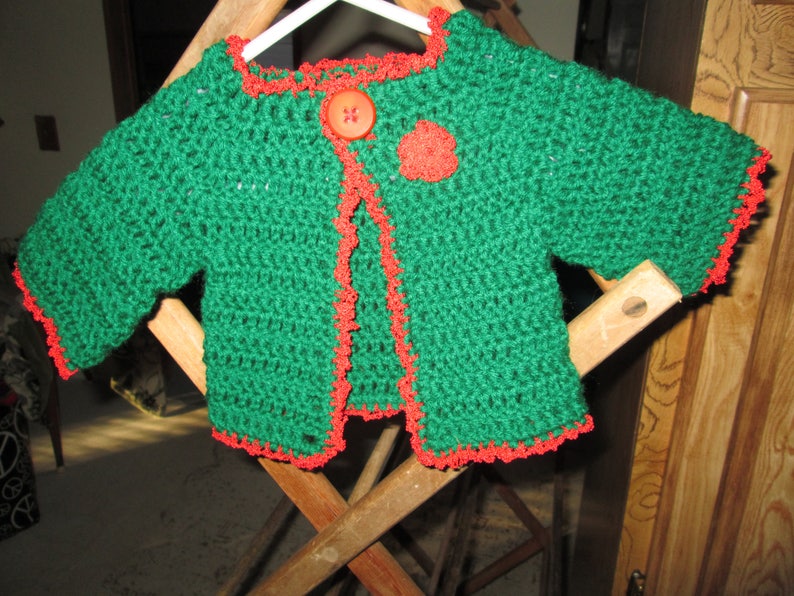 baby girl green cardigan