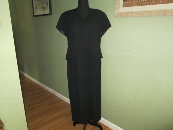 Size 16P Black Sheath Dress by Jones Wear, Black … - image 9