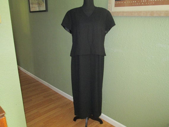 Size 16P Black Sheath Dress by Jones Wear, Black … - image 1