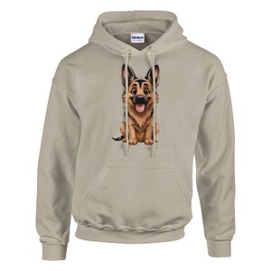 Mid coat German Shepherd fun Unisex Pullover Hoodie dog lover gift