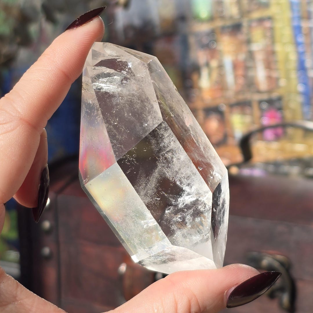 クリアクォーツフリーフォーム - レインボー - Etsy 日本