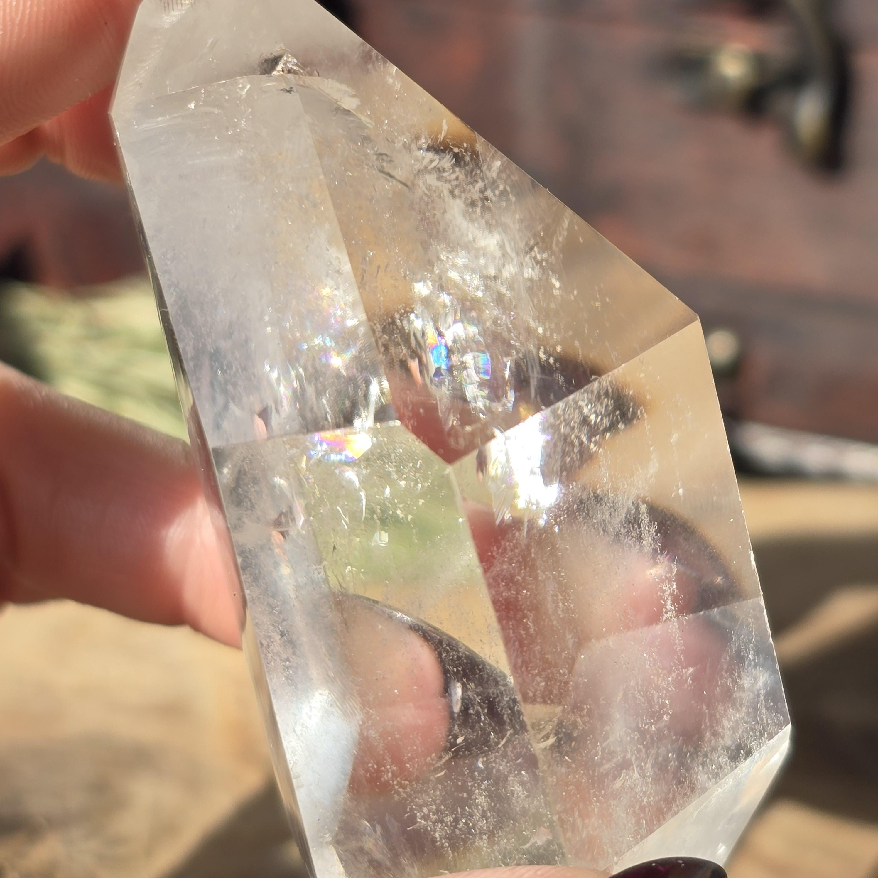 クリアクォーツフリーフォーム - レインボー - Etsy 日本