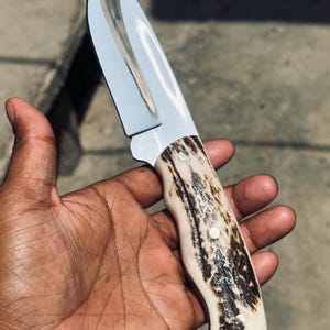 Puma Buffalo Hunter | German Bowie Knife | Handmade Hunting Knife with Stag Handle | Vintage Outdoor Knife | Camping Knife Gift for Him
