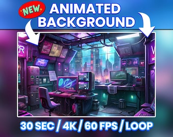 Animated Arcade Gaming Room Vtuber Background, Lofi Twitch Stream Overlay, Dreamy Gaming Setup