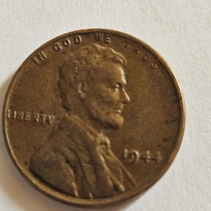 1944 Lincoln Penny, with error
