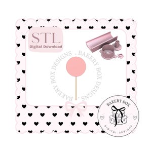 Circle Cake Pop Plunger Set STL Digital Download