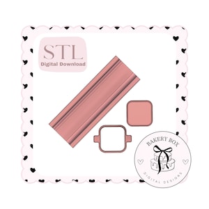 Quadratisches Cake Pop Set Digitaler STL Download