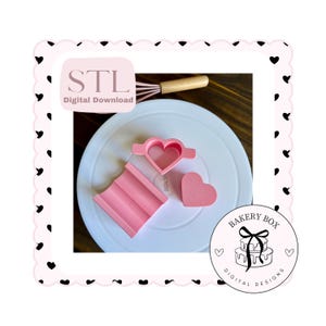 Heart Cake Pop Plunger Set STL Digital Download