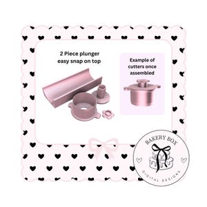 Circle Cake Pop Plunger Set STL Digital Download image 2