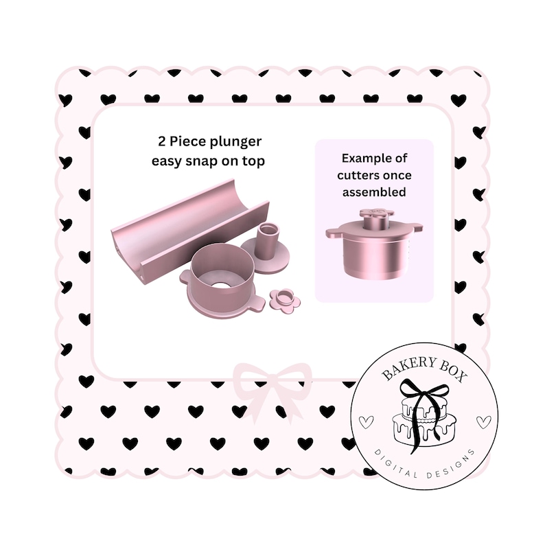 Circle Cake Pop Plunger Set STL Digital Download image 2