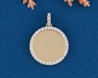 HOT 14k Gold Pendant Custom Memory Pendant 14K Gold Picture