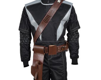 Mandalorian Boba Fett Inspired Cosplay Costume | Flight Suit, Flak Vest