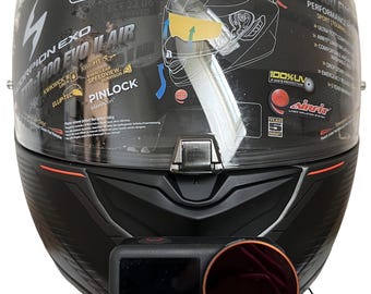 SCORPION EXO 1400 evo 2 air - GoPro Chin Mount Action Cam Halterung zur Befestigung am Kinn mit M3 VHB Klebepad.