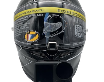 Scorpion Exo R1 Air Evo I/Evo II - GoPro Chin Mount Action Cam Halterung zur Befestigung am Kinn mit M3 VHB Klebepad.