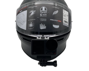 AGV - K6 K6S - GoPro Chin Mount Action Cam Halterung zur Befestigung am Kinn mit M3 VHB Klebepad.