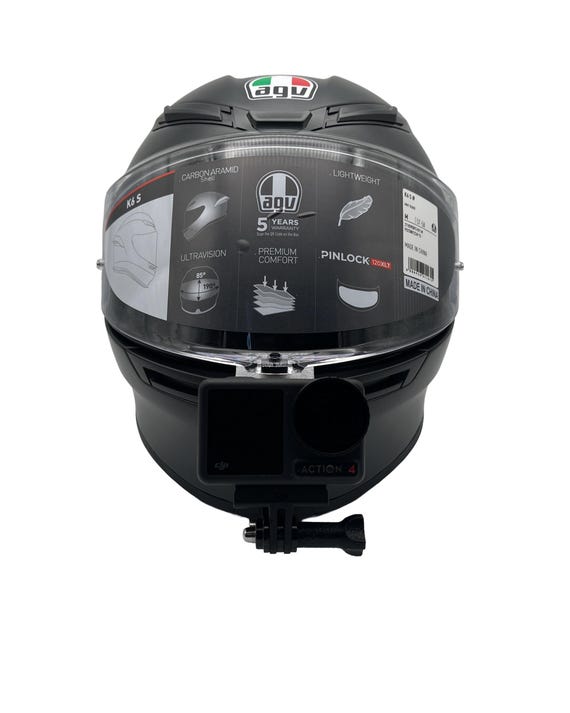 agv k6 gopro mount AGV - K6 K6S - Gopro Chin Mount Action Cam Mount for Attachment to the Chin  With M3 VHB Adhesive Pad
