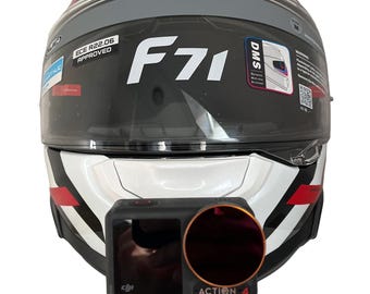 HJC F71 - GoPro Chin Mount Action Cam Halterung zur Befestigung am Kinn mit M3 VHB Klebepad.