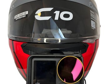 HJC C10 - GoPro Chin Mount Action Cam Halterung zur Befestigung am Kinn mit M3 VHB Klebepad.