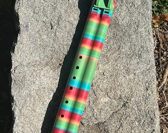 F#4 dronefluit in 432 Hz donkere regenboogkleur