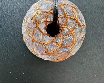 Rodin Coil Orgonite Pendant, B7