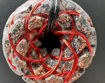 Rodin Coil Orgonite Pendant, B14