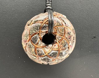 Rodin Coil Orgonite Pendant, B12