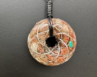 Rodin Coil Orgonite Pendant, B19