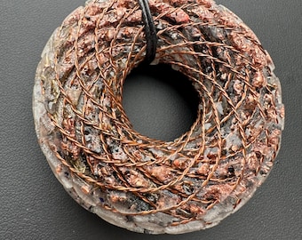 Rodin Coil Orgonite Pendant, large, B18