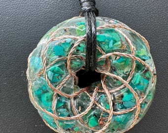Rodin Coil Orgonite Pendant, B2
