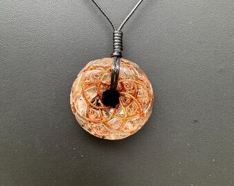 Rodin Coil Orgonite Pendant, B13