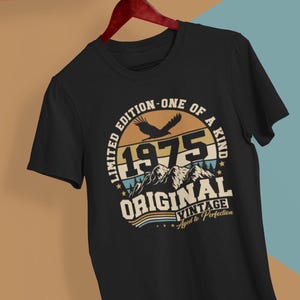 Original 1975 Jahrgang Vintage Retro Geburtstag Shirt