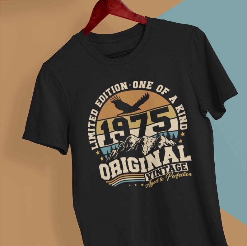 Original 1975 Jahrgang Vintage Retro Geburtstag Shirt