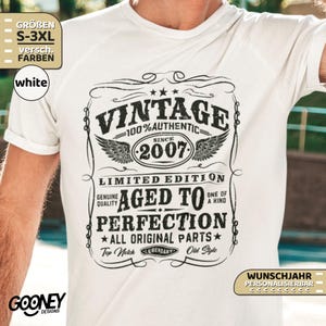 Vintage 2007 T-Shirt - 2007 Shirt - Year 2007 Shirt - 18th Birthday T-Shirt - 18th Birthday Gift - 18 Years Gift