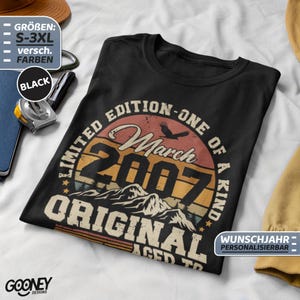 18th Birthday- 18th Birthday Shirt- 18 Years Old T-Shirt- Birthday Gift 18 Years- Gift for 18 Year Olds- 2007- Vintage 2007 T-Shirt