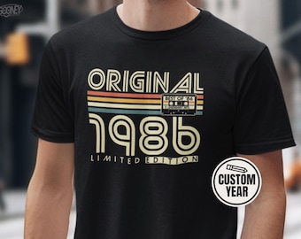40th Birthday Shirt - Vintage 1986 T-Shirt - 1986 Retro Birthday Gift - 40th Birthday Gift - Vintage Personalized