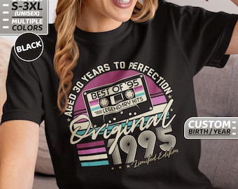 30th birthday gift idea, 30th birthday T-shirt, 30th birthday present, 30th anniversary T-shirt, 1995, 1995 retro T-shirt