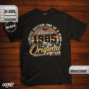 40th Birthday Retro T-Shirt 40 Years Gift Year of Birth 1985 Birthday Present