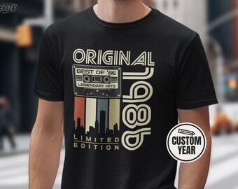 Birthday Shirt Retro Vintage Year 30 40 50 60 Gift Unisex T-Shirt Party Outfit
