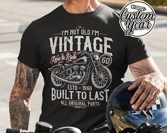 Camiseta de 60 cumpleaños para hombre - Regalo de 60 cumpleaños para hombre - Camiseta de año de nacimiento 1966 - Regalo de cumpleaños para hombre